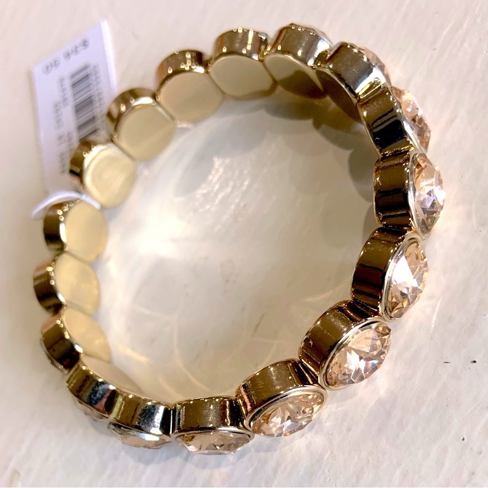 NWT J. Crew Crystal gem bracelet